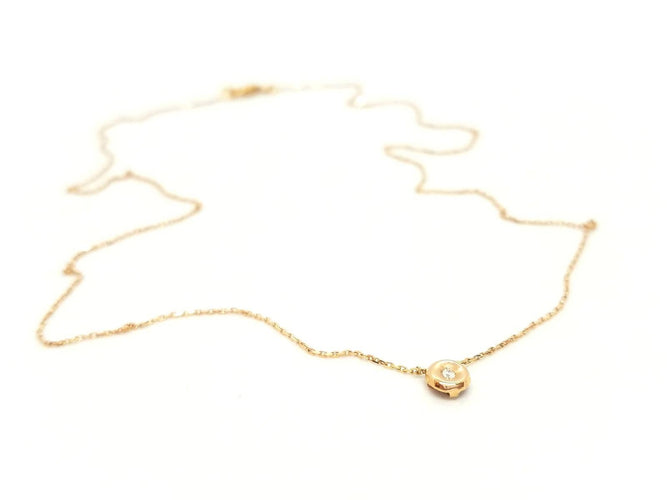 Collier Collier Or rose Diamant 58 Facettes 579068RV