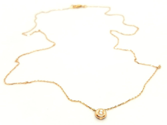 Collier Collier Or rose Diamant 58 Facettes 579068RV