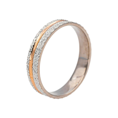 Bague 54 Bague Alliance Or blanc, Or rose 58 Facettes 5276256RV