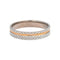 Bague 54 Bague Alliance Or blanc, Or rose 58 Facettes 5276256RV