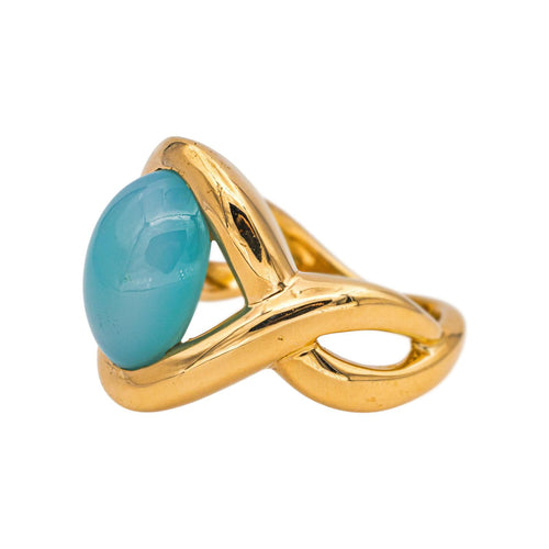 Bague 52 Bague Or jaune Chrysoprase 58 Facettes 5331736RV
