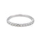 Bague 52 Bague Demi alliance Or blanc Diamant 58 Facettes 5237118CN