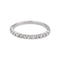 Bague 52 Bague Demi alliance Or blanc Diamant 58 Facettes 5237118CN