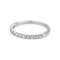 Bague 52 Bague Demi alliance Or blanc Diamant 58 Facettes 5237118CN