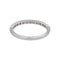 Bague 52 Bague Demi alliance Or blanc Diamant 58 Facettes 5237118CN