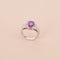 Bague 50 Bague Art déco en or gris et platine, saphir rose et diamants 58 Facettes 794117
