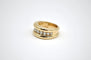 Bague 54 Bague vintage - Monture sertie de diamants en or jaune 18 carats 58 Facettes 318322 /AZ05D9Z1