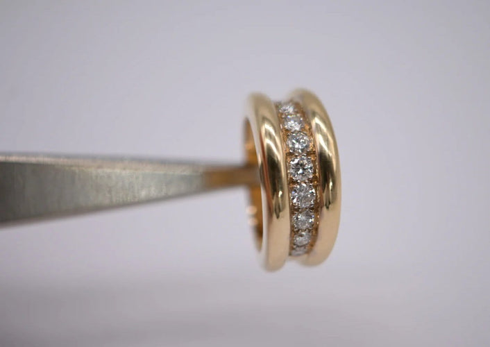 Bague 54 Bague vintage - Monture sertie de diamants en or jaune 18 carats 58 Facettes 318322 /AZ05D9Z1