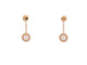 Boucles d'oreilles Bvlgari Bvlgari - Boucles d’oreilles pendantes en or rose 18k, diamants et nacre 58 Facettes 273894