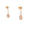 Boucles d'oreilles Bvlgari Bvlgari - Boucles d’oreilles pendantes en or rose 18k, diamants et nacre 58 Facettes 273894