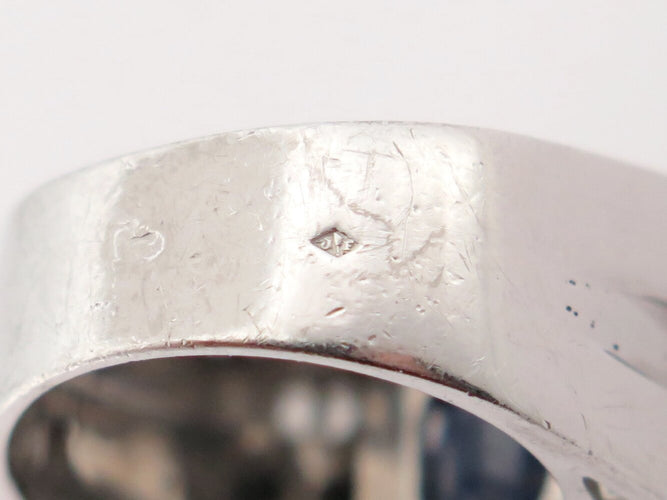 Bague 52 Bague tank Art déco en or 18k, saphir et diamants 58 Facettes 273907