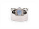 Bague 52 Bague tank Art déco en or 18k, saphir et diamants 58 Facettes 273907