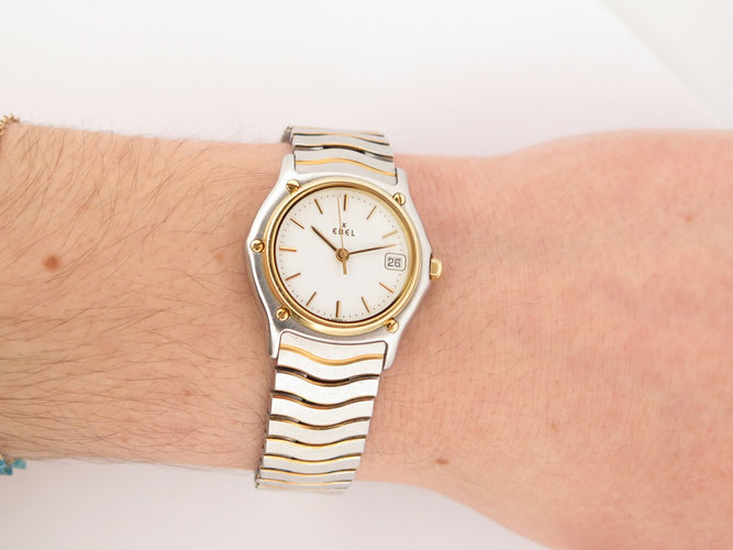 Montre Ebel Sport Classic - Montre femme quartz 27 mm en or et acier 58 Facettes 273785