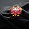 Bague 58 Bague tank - Bague en or jaune 18 carats rubis synthétiques et diamants 58 Facettes 4788
