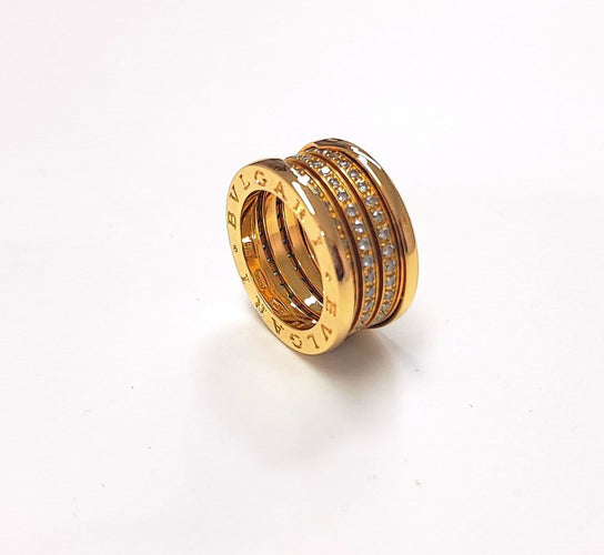 Bague 49 Bvlgari B.Zero1 - Bague en or jaune 18K et diamants 58 Facettes DV-BULG