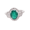 Bague 55 Bague émeraude et diamants 58 Facettes 4800