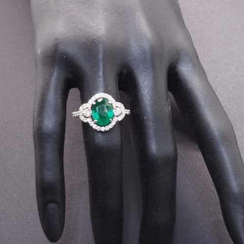 Bague 55 Bague émeraude et diamants 58 Facettes 4800