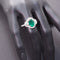 Bague 55 Bague émeraude et diamants 58 Facettes 4800