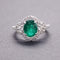 Bague 55 Bague émeraude et diamants 58 Facettes 4800