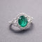 Bague 55 Bague émeraude et diamants 58 Facettes 4800