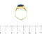 Bague Bague homme chevalière - Zaffir rectangulaire en or jaune 18 ct 58 Facettes 38987