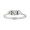Bague 54 Bague trilogy - Bague en or blanc 18 ct et diamants 0,53 ct 58 Facettes 39024
