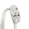 Bague 54 Bague trilogy - Bague en or blanc 18 ct et diamants 0,53 ct 58 Facettes 39024