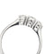 Bague 54 Bague trilogy - Bague en or blanc 18 ct et diamants 0,53 ct 58 Facettes 39024