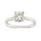 Bague 52 Bague solitaire - Diamant 0,50 ct en or blanc 18 ct 58 Facettes 34003