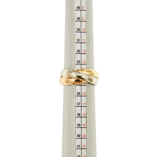 Bague 55 Bague trinité - Bague trois anneaux en or jaune, blanc et rose 58 Facettes 40444