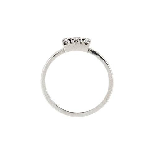 Bague 56 Bague trilogy en or blanc 18 ct et diamants 0,12 ct 58 Facettes 31998