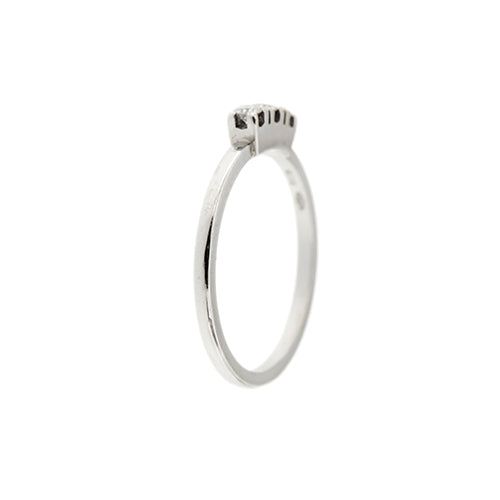 Bague 56 Bague trilogy en or blanc 18 ct et diamants 0,12 ct 58 Facettes 31998
