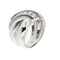 Bague 54 Bague bandeau nœud en or blanc 18 ct et diamants 58 Facettes 29354