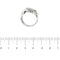 Bague 54 Bague bandeau nœud en or blanc 18 ct et diamants 58 Facettes 29354
