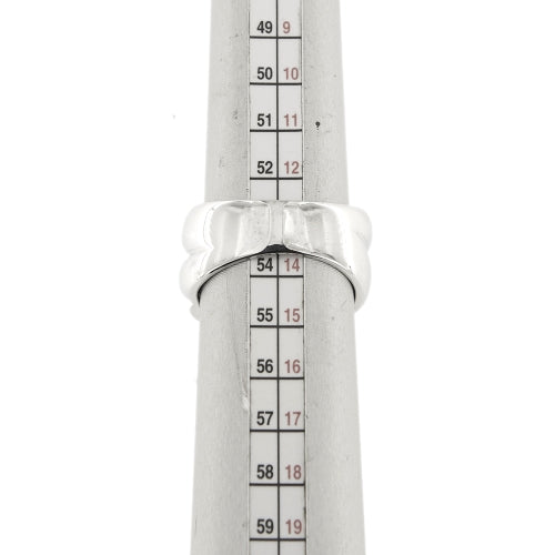 Bague 54 Bague bandeau nœud en or blanc 18 ct et diamants 58 Facettes 29354