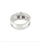 Bague 53 Bague - Double anneau en or blanc 18 ct, saphirs et diamants 58 Facettes 30559