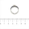 Bague 53 Bague - Double anneau en or blanc 18 ct, saphirs et diamants 58 Facettes 30559