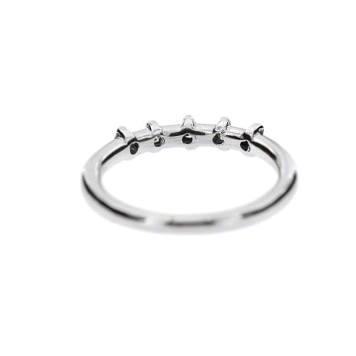 Bague 50 Bague rivière - Or blanc 18 carats et diamants 0,20 ct 58 Facettes 22137