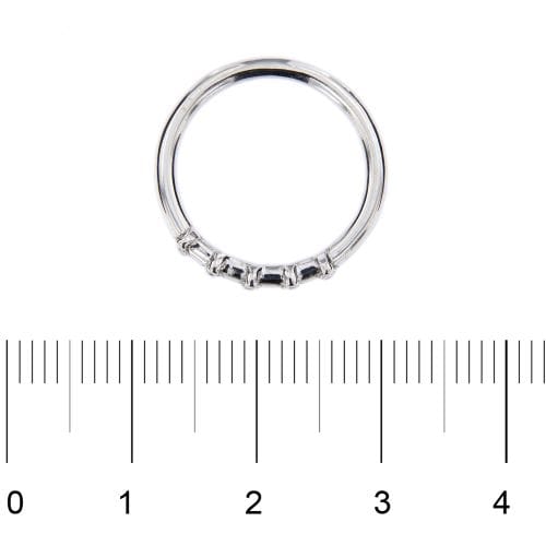 Bague 50 Bague rivière - Or blanc 18 carats et diamants 0,20 ct 58 Facettes 22137