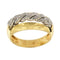 Bague 66 Bague bandeau deux ors 18 ct à diamants 58 Facettes 21797