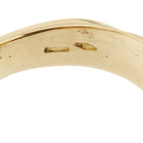 Bague Bague - Lapis-lazuli ovale en or jaune 18 ct 58 Facettes 36517