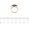Bague Bague - Lapis-lazuli ovale en or jaune 18 ct 58 Facettes 36517