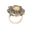 Bague Bague fleur - Citrine et diamants en or rose 18 ct 58 Facettes 35956