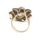 Bague Bague fleur - Citrine et diamants en or rose 18 ct 58 Facettes 35956