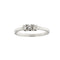 Bague 55 Bague trilogie - Bague en or blanc 18 ct et diamants 0,18 ct 58 Facettes 22500