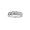 Bague 55 Bague rivière ondulée - Diamants 1,00 ct en or blanc 18 ct 58 Facettes 37816
