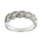 Bague 55 Bague rivière ondulée - Diamants 1,00 ct en or blanc 18 ct 58 Facettes 37816