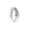Bague 55 Bague rivière ondulée - Diamants 1,00 ct en or blanc 18 ct 58 Facettes 37816