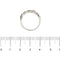 Bague 55 Bague rivière ondulée - Diamants 1,00 ct en or blanc 18 ct 58 Facettes 37816
