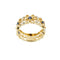 Bague Bague bandeau - or jaune 18 ct, saphirs et diamants 58 Facettes 35044